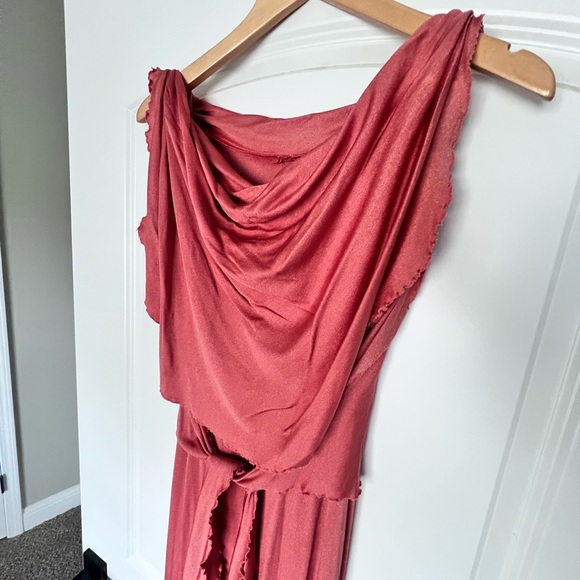 Vintage Grecian art nouveau, drape gown dress - Picture 4 of 7